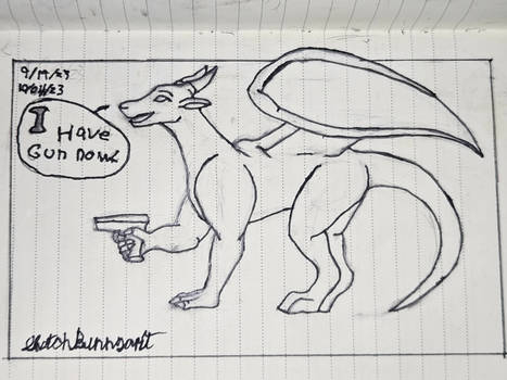 Dragon with a gun