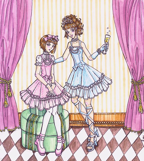 Pretty Party Frock Illust.