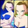 Another image of the android number 18 Sexi in DB