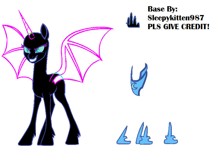 Moon Rise Base Mlp The Moon Rises base 2 by sleepykitten987 on DeviantArt