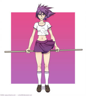 Staff Wielding Anime Girl