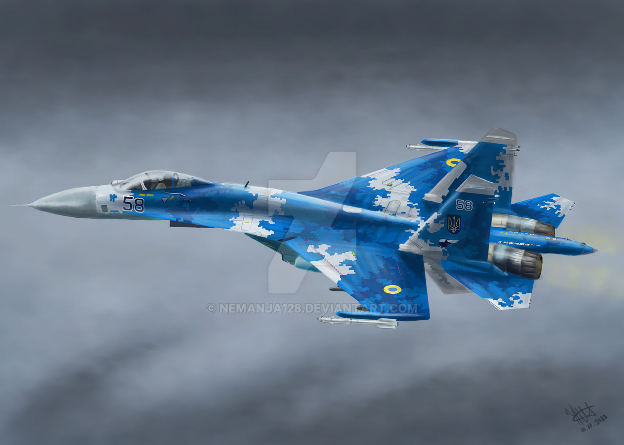 Sukhoi SU 27 Flanker Digital Painting By Nemanja128 On DeviantArt sukhoi-su-27-flanker-digital-painting-by-nemanja128-on-deviantart
