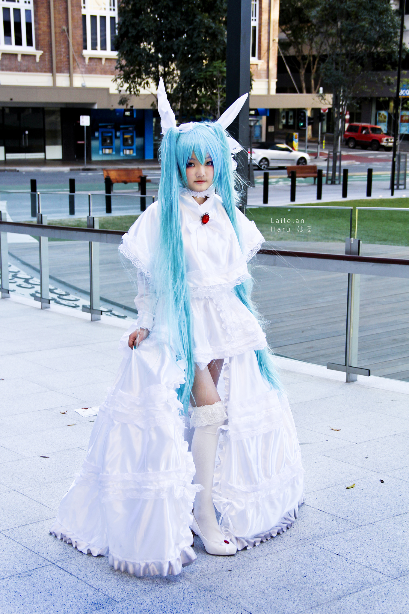 :Vocaloid - Hatsune Miku white bunny fan art ver. by KeikNyan on DeviantArt