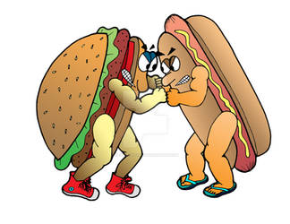 Hamburger vs. Hot Dog