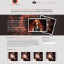 Client salon web layout mockup