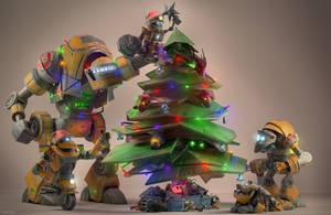 Metal Arms Christmas