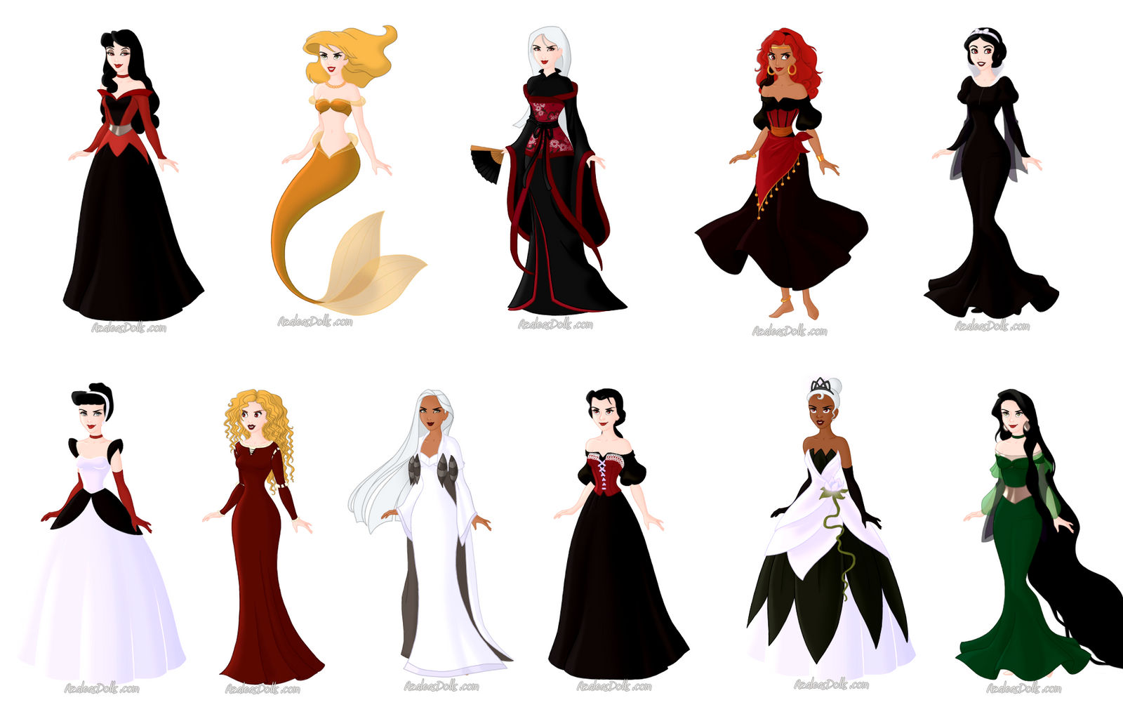 Evil Princesses by ShinyAeon on DeviantArt