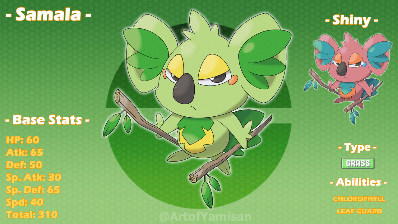 Samala (Fakemon) by ArtofYamisan on DeviantArt