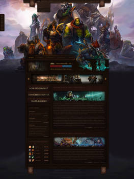 WoW Rises - A World of Warcraft Website Design