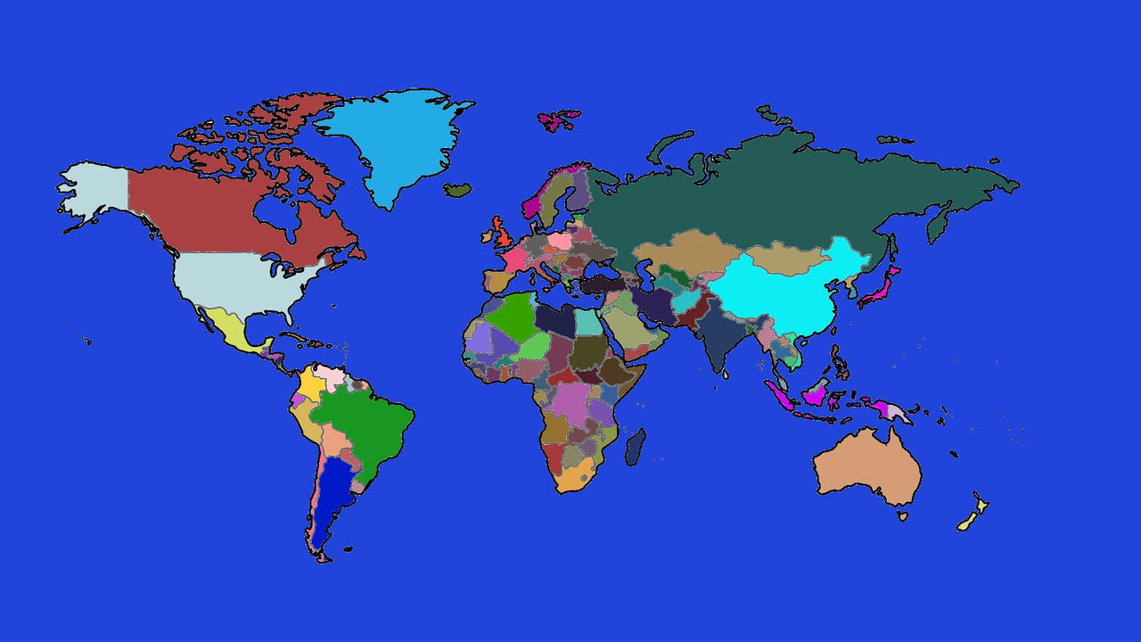 Colored World Map Without Names By GeographyMaster On DeviantArt colored-world-map-without-names-by-geographymaster-on-deviantart