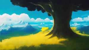 Zelda-inspired landscape