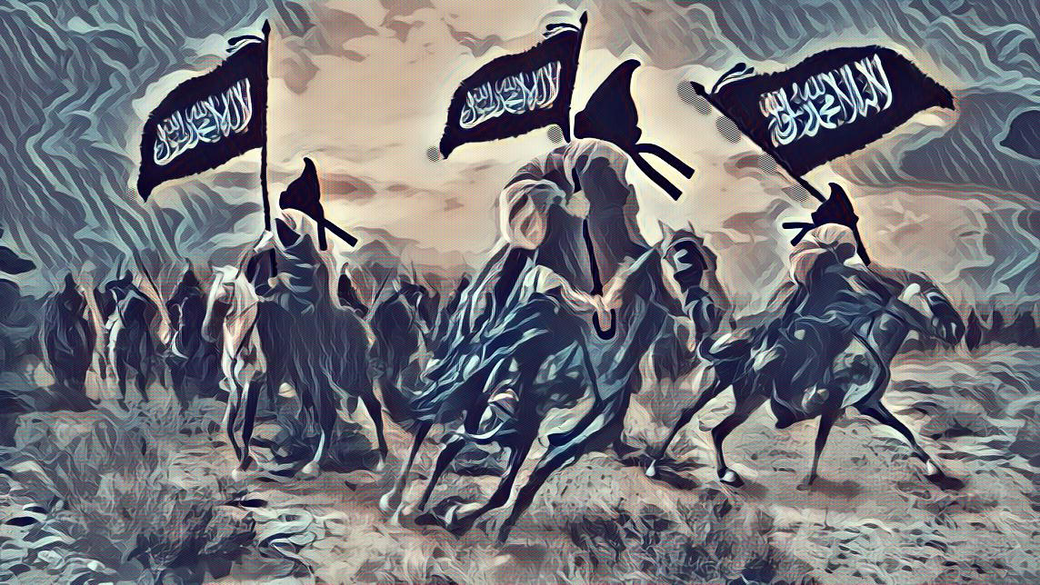Ансары это. Войны Аллаха. Джихад картина. Знамя Ислама. Знамя джихада.