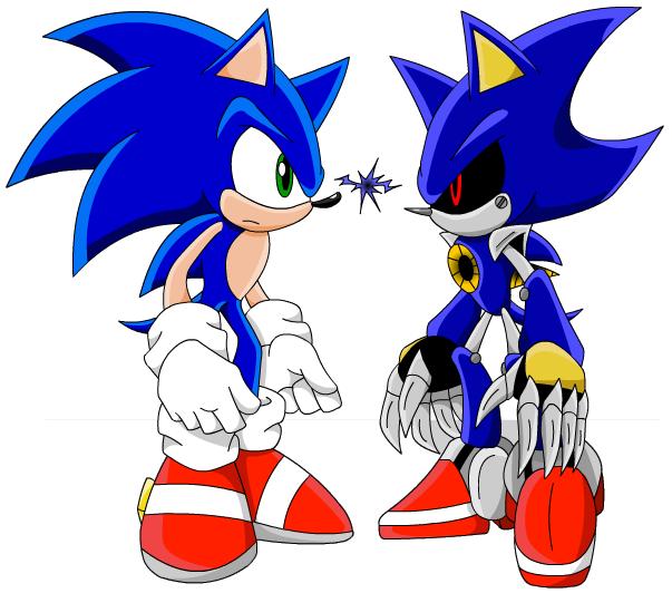 Dibujando a Sonic vs Metal Sonic