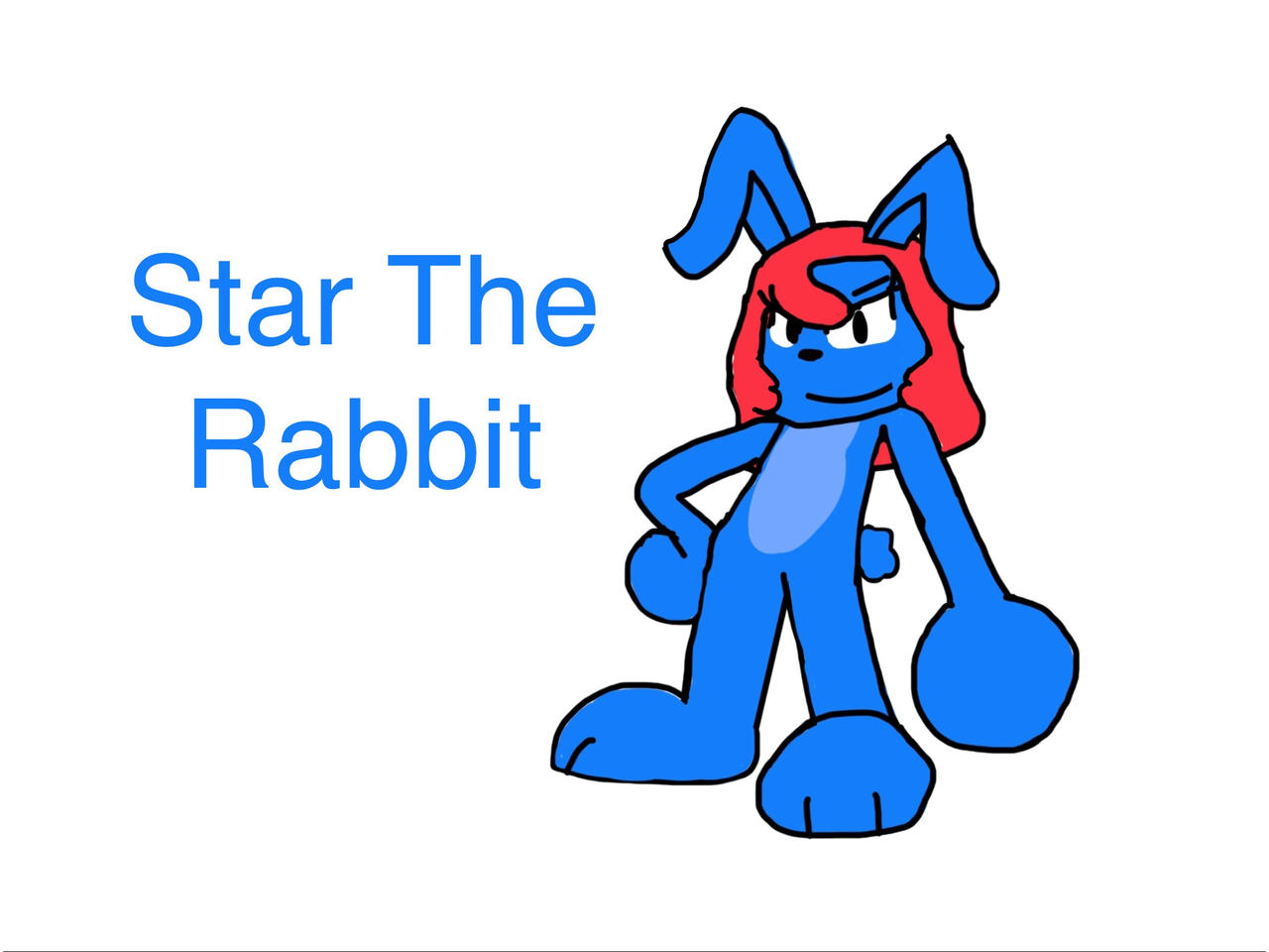 Star the rabbit (gift for someone) by spongerav on DeviantArt