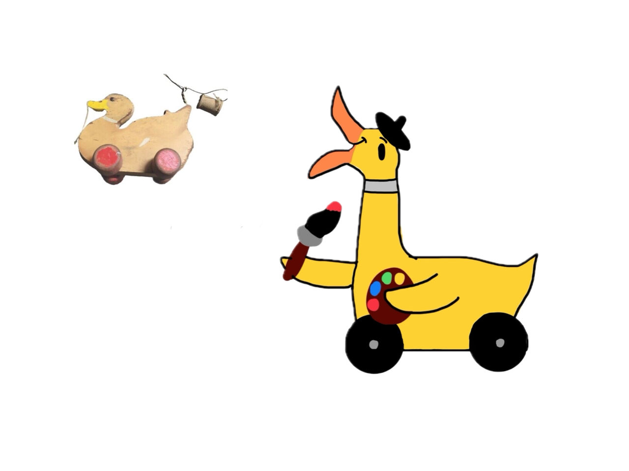 My Noddy OC: Charlie the vintage wheel Duck by spongerav on DeviantArt