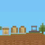 Custom Minecraft Village 2D level