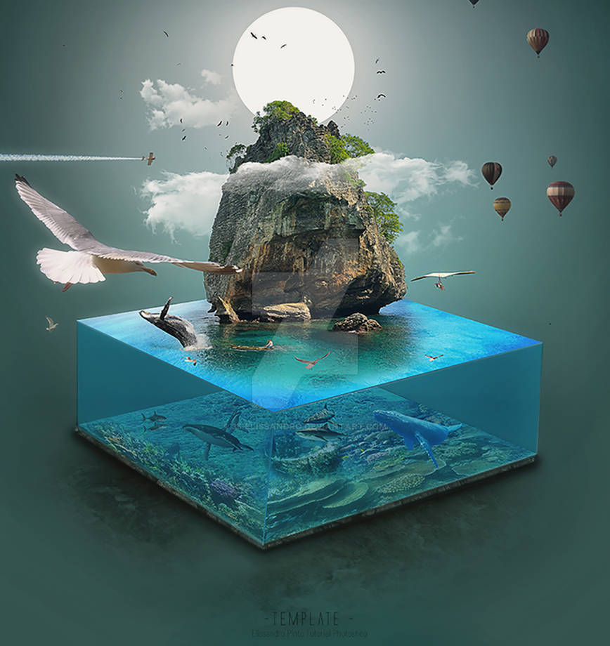 Art 3D Ocean Micro World in Photoshop by 35-Elissandro on DeviantArt