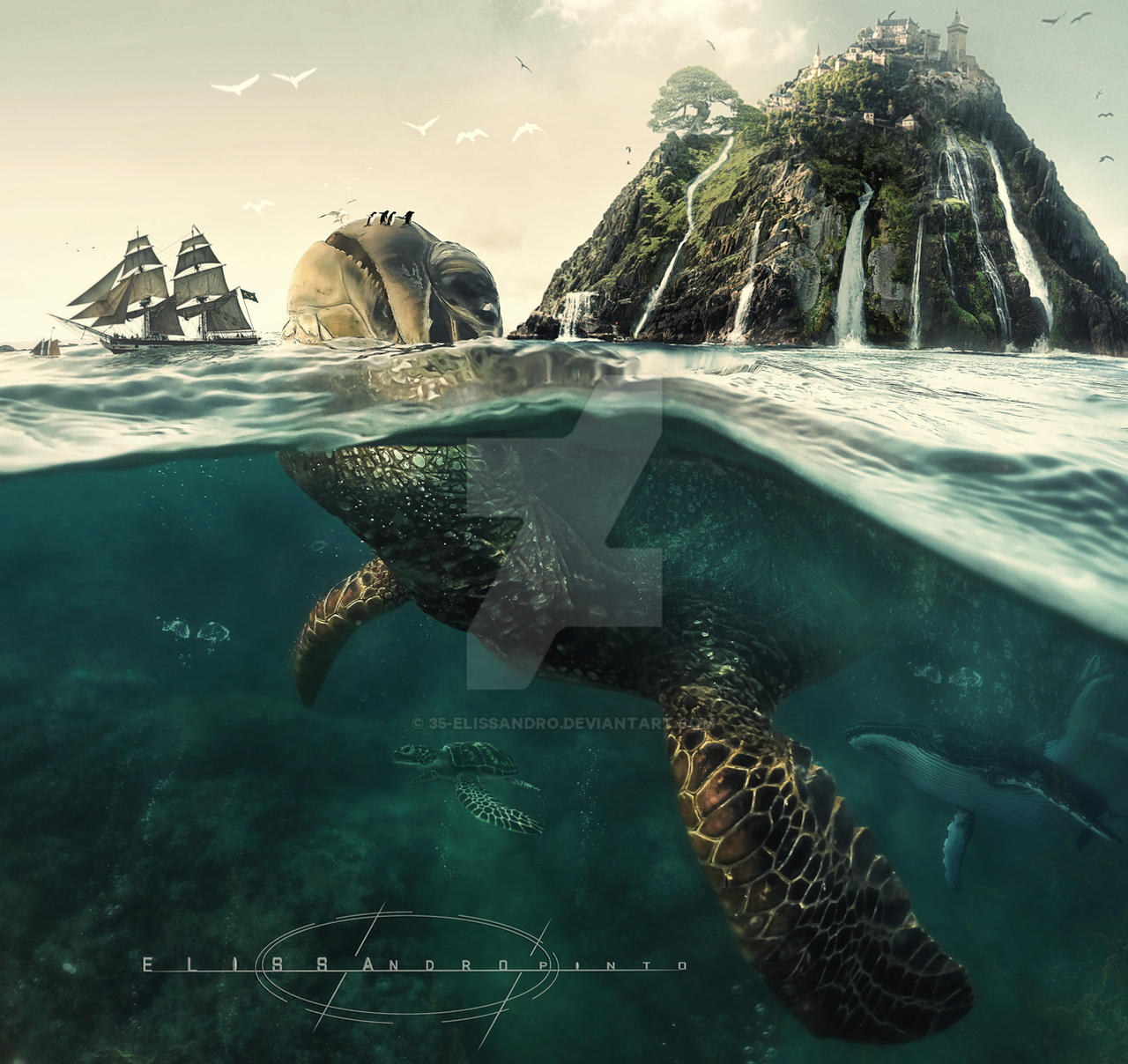 The Hyperactive Turtle Underwater Manipulation Big Turtle- by 35-Elissandro on DeviantArt