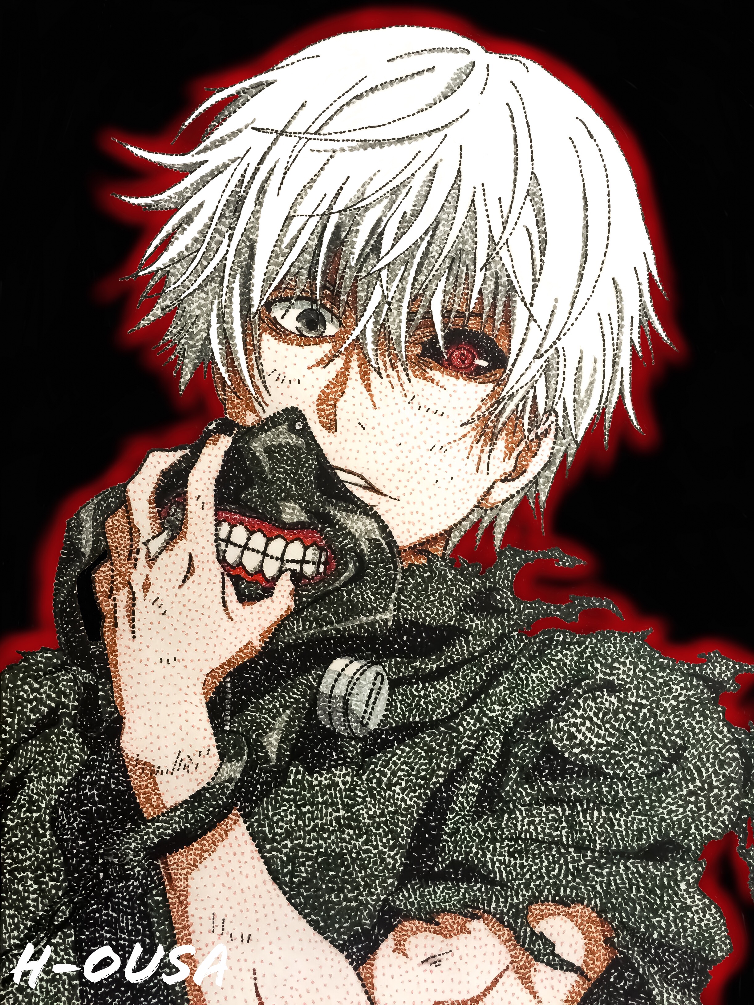 Ken Kaneki By H Ousa On Deviantart Ken Kaneki By H Ousa On Deviantart