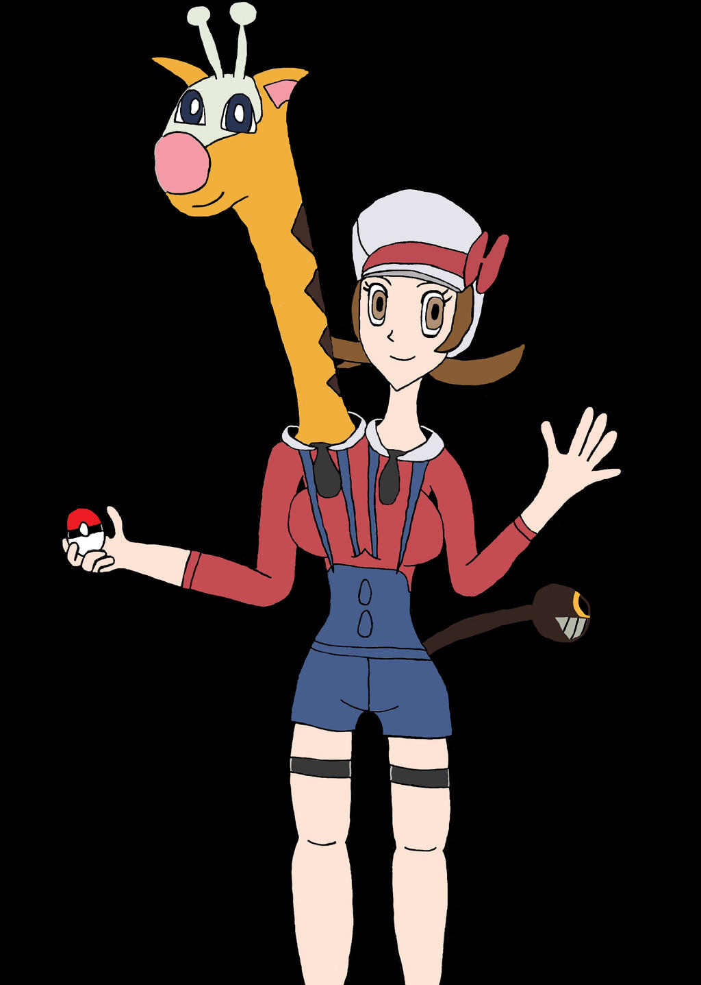 Lyra and Girafarig Conjoined by MrHuntdude on DeviantArt