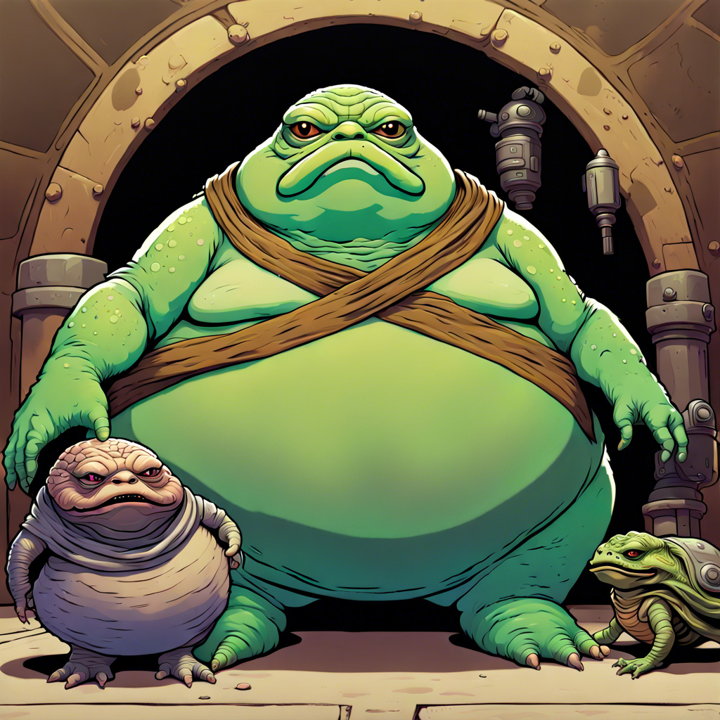 The Toad King (Java the Hutt with legs) by Firebender2024 on DeviantArt