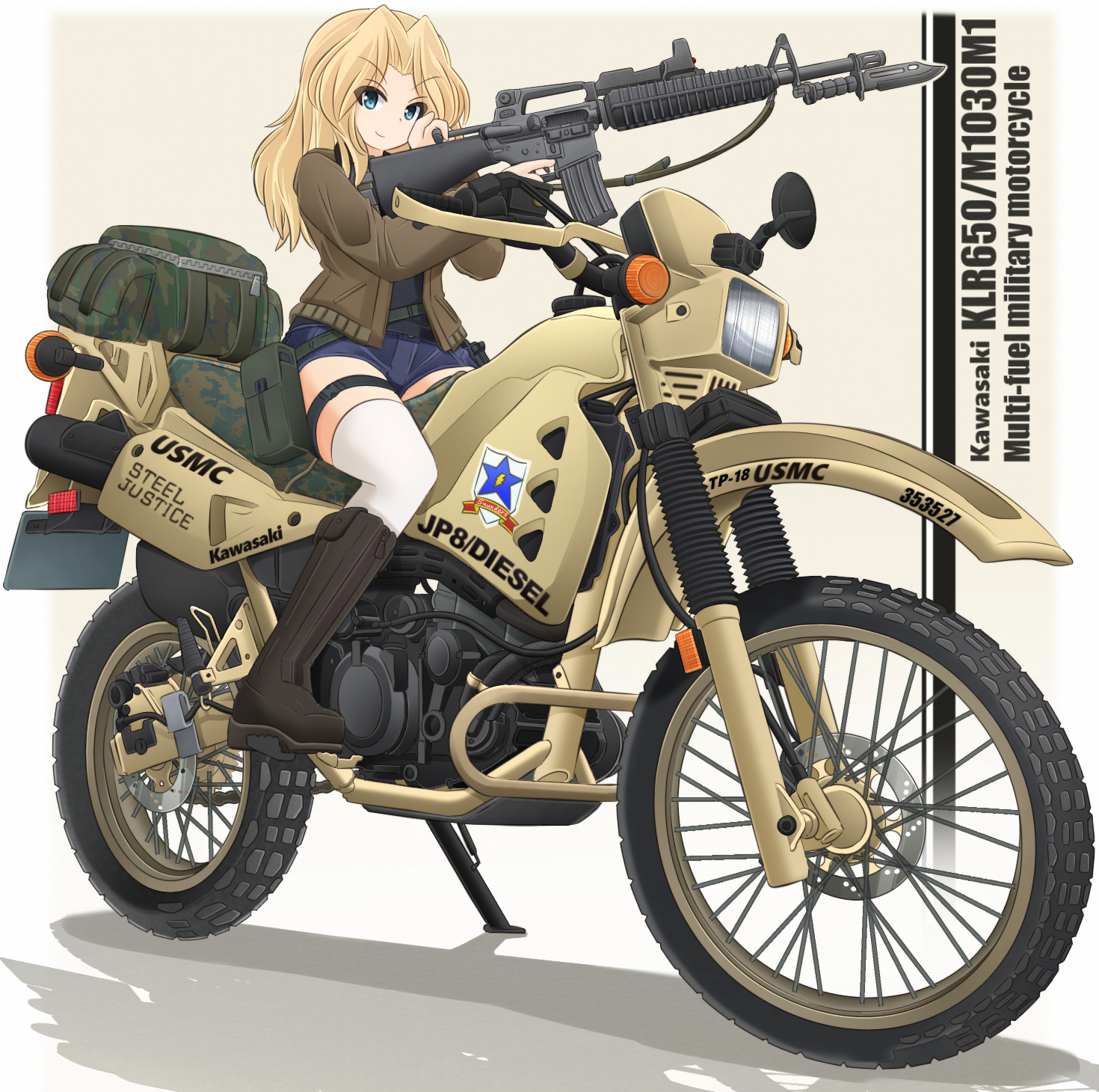 uhyre hypotese skammel Kei with Kawasaki KLR650 by Mikelan-Halt on DeviantArt