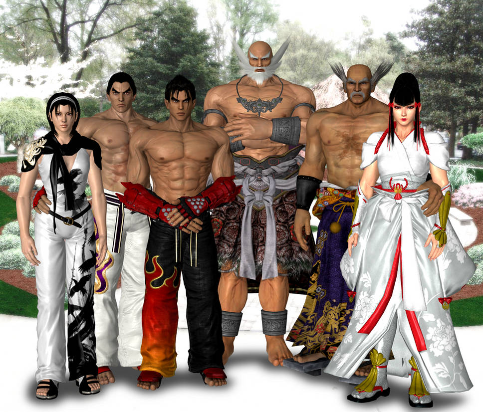 Todos os membros da Família Mishima em Tekken - Versus