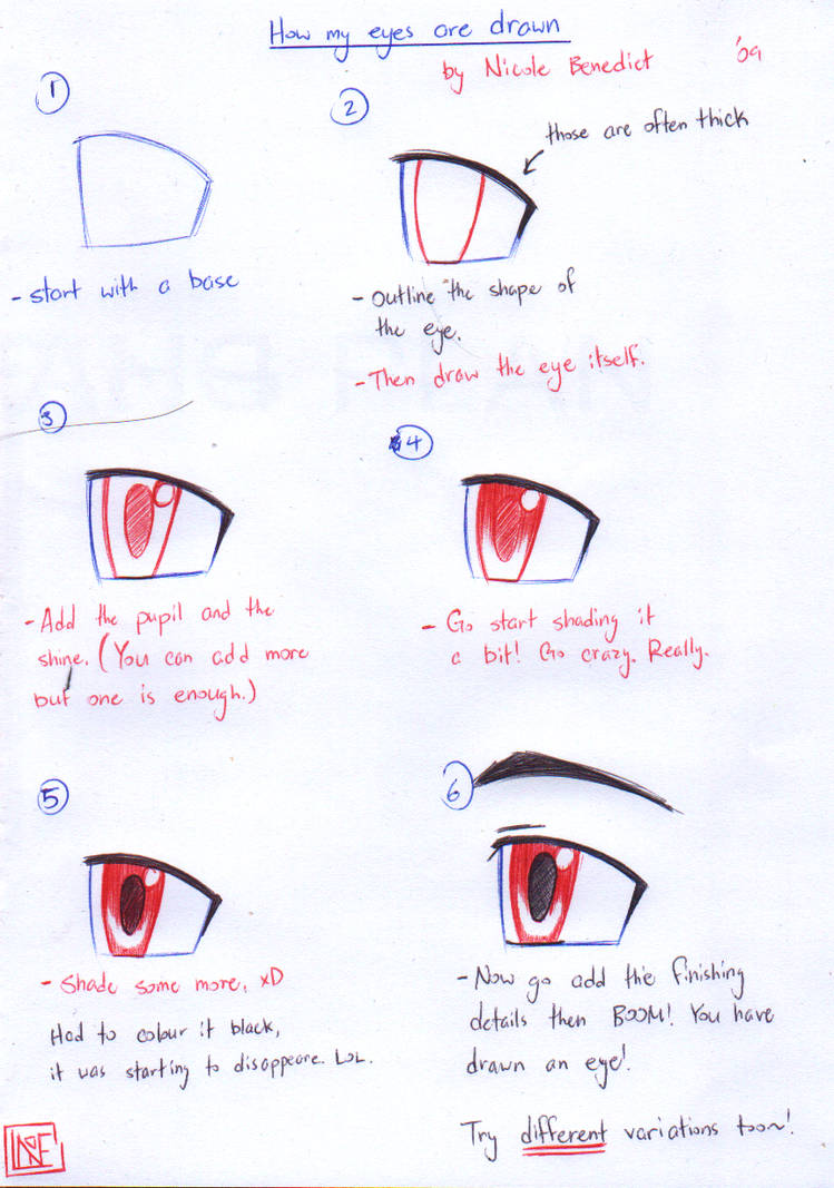 Simple Eye Tutorial by NickCole on DeviantArt