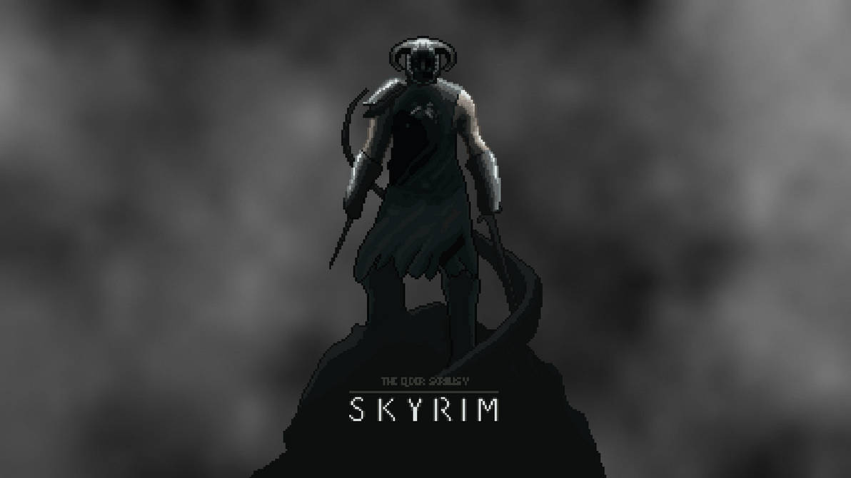 Skyrim wallpaper pixelart by TdeLeeuw on DeviantArt
