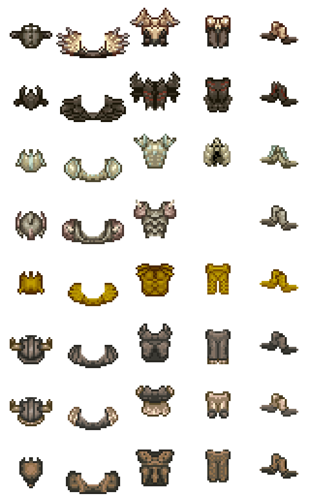 Skyriminspired Armour I pixel art by TdeLeeuw on DeviantArt