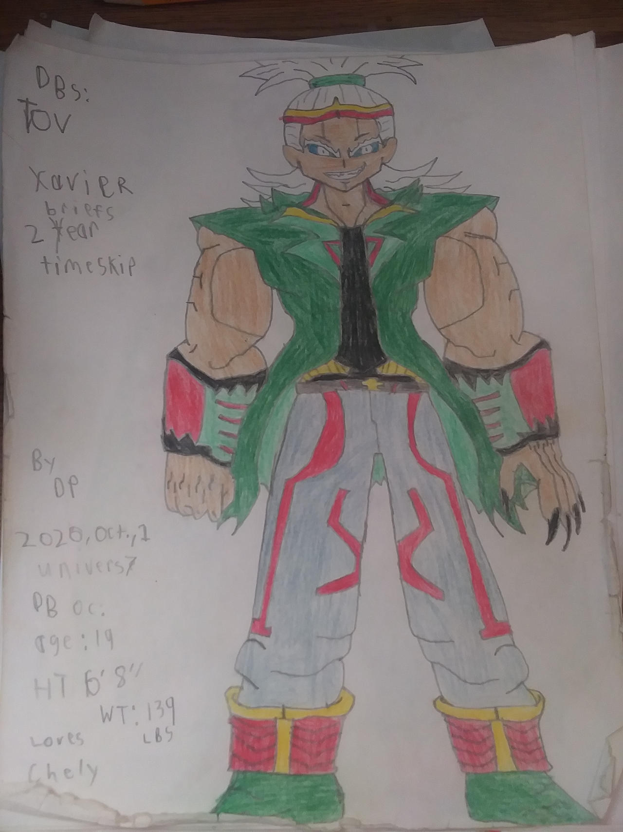 Xavier base form 2 year timeskip db zero oc by gundamspider254 on ...