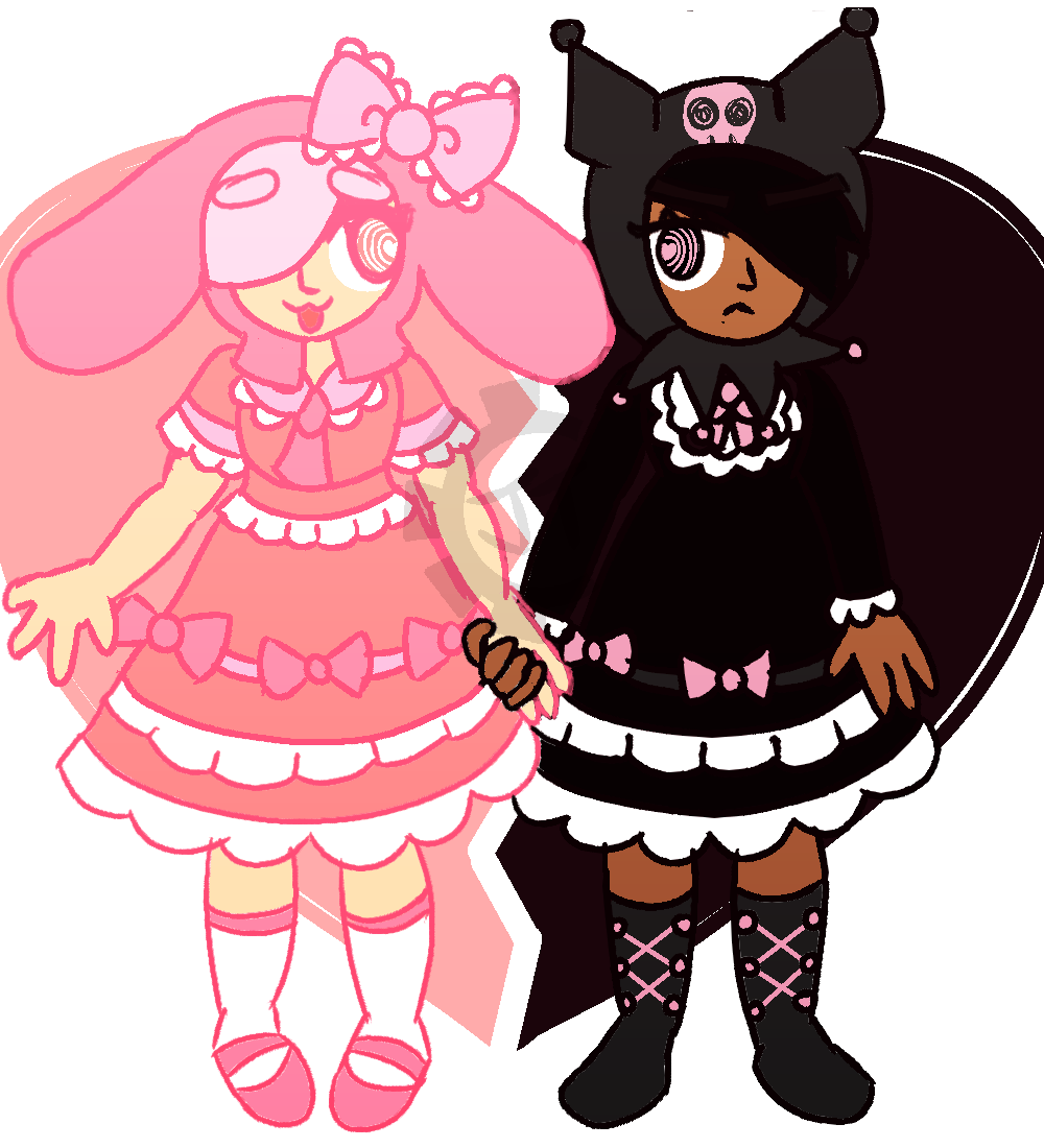 my melody and kuromi by JOHNTITOR010 on DeviantArt