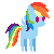 FREE Bouncy Rainbow Dash Icon
