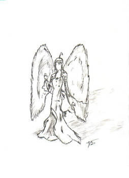 Nike of Samothrace sketch