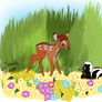 Bambi and Flower