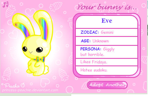 Eve Bunny by SabreSwordTiger123 on DeviantArt