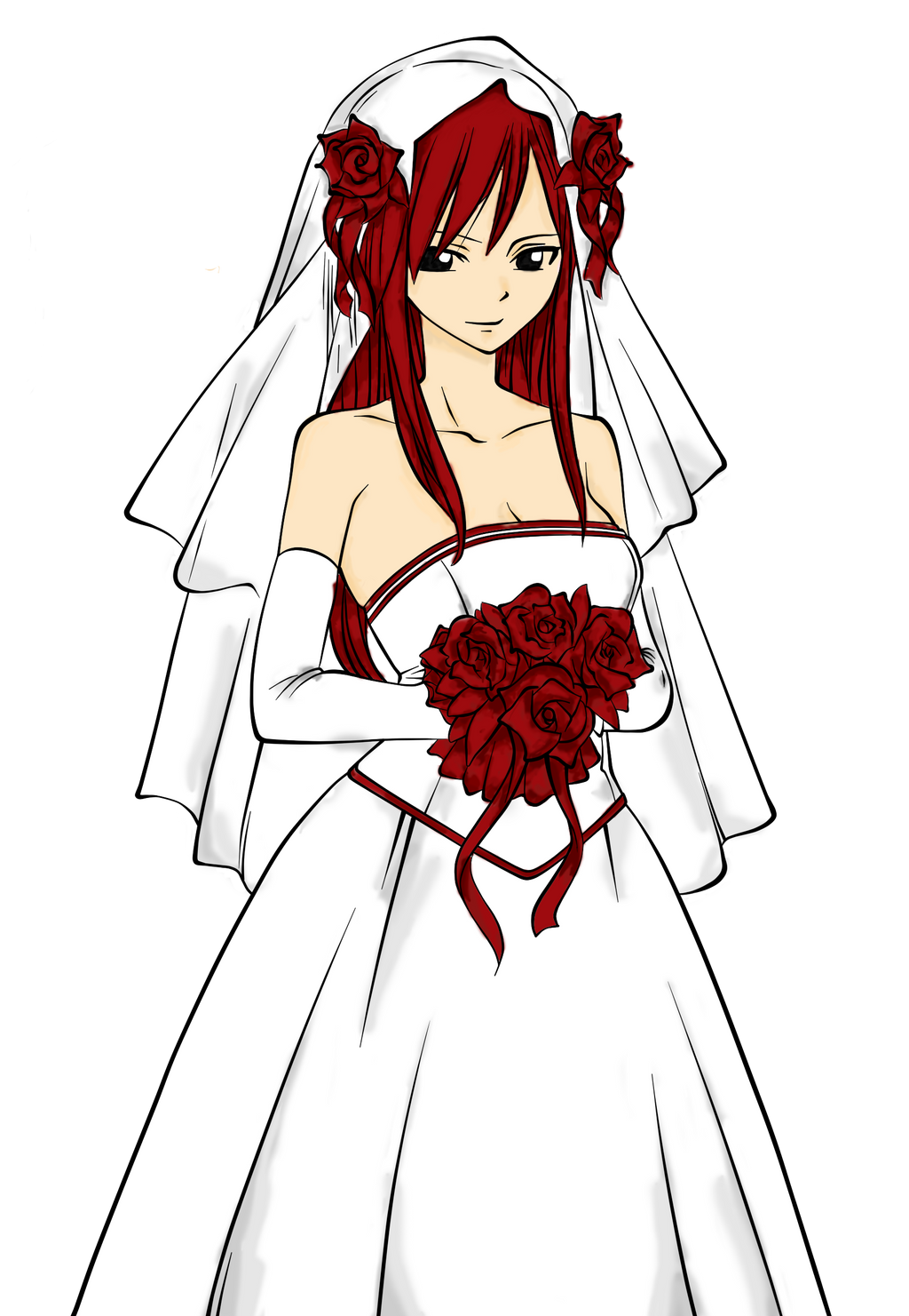 fairy tail erza wedding dress Erza scarlet wedding dress