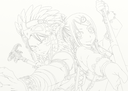 Fairy Tail - NaLu - Rdy4Fight - Sketch