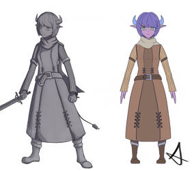 Game character design - Arialle