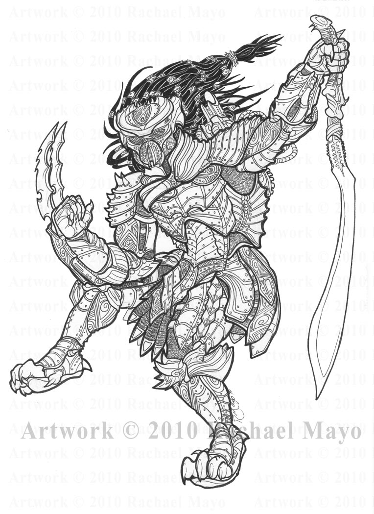 Predator: Paladin lineart