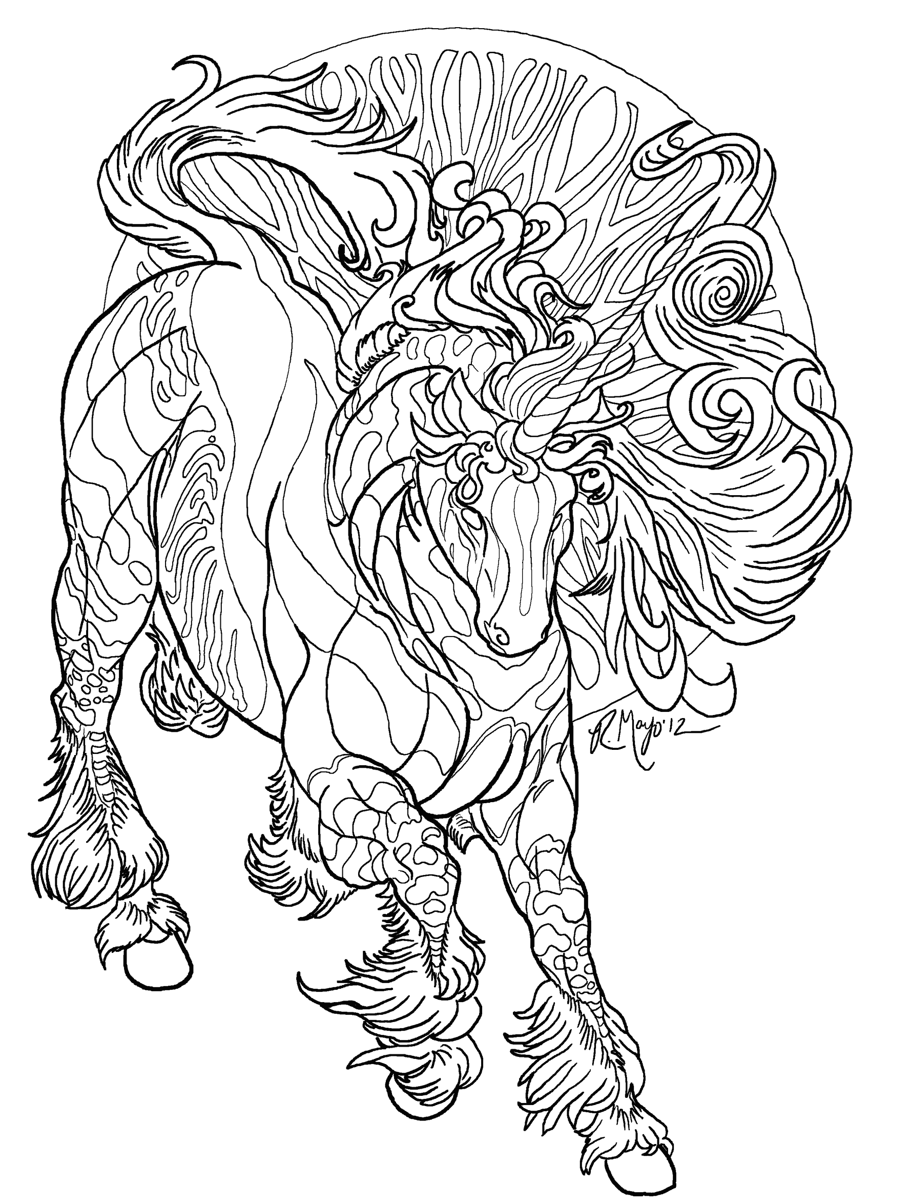 By the Light of Stars lineart by rachaelm5 on DeviantArt