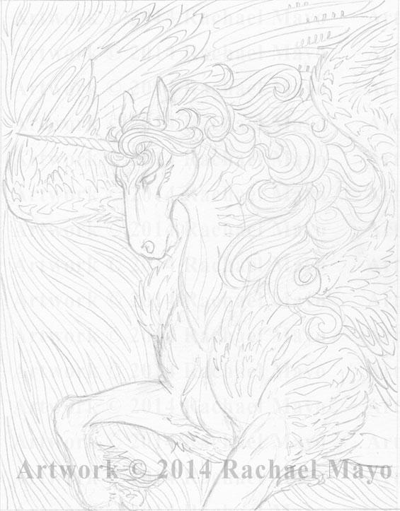 Star Wave Unicorn 02 pencil by rachaelm5 on DeviantArt