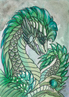 ACEO Dragon 43