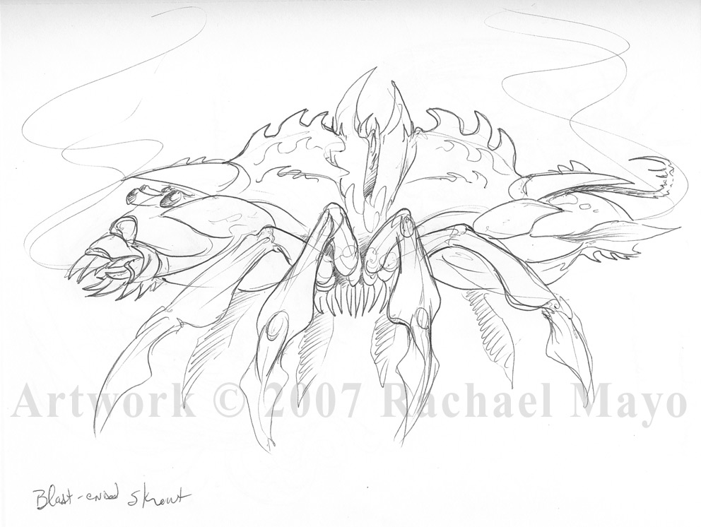 Blast Ended Skrewt sketch by rachaelm5 on DeviantArt