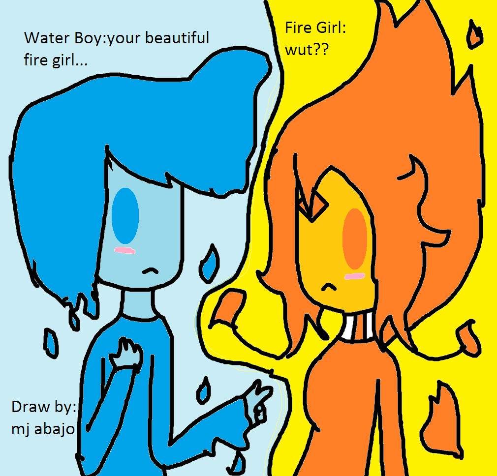 Fire boy and water girl diaper mishap by FireSquidcookie on DeviantArt