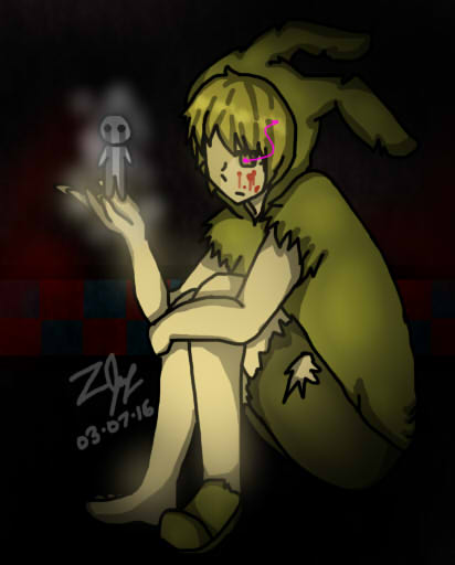 Spring Trap Angst Springtrap and the Crying Child by ZahimBand on DeviantArt