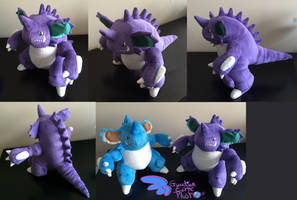 Nidoking Pokemon Plush! 13'' Arms Bend!