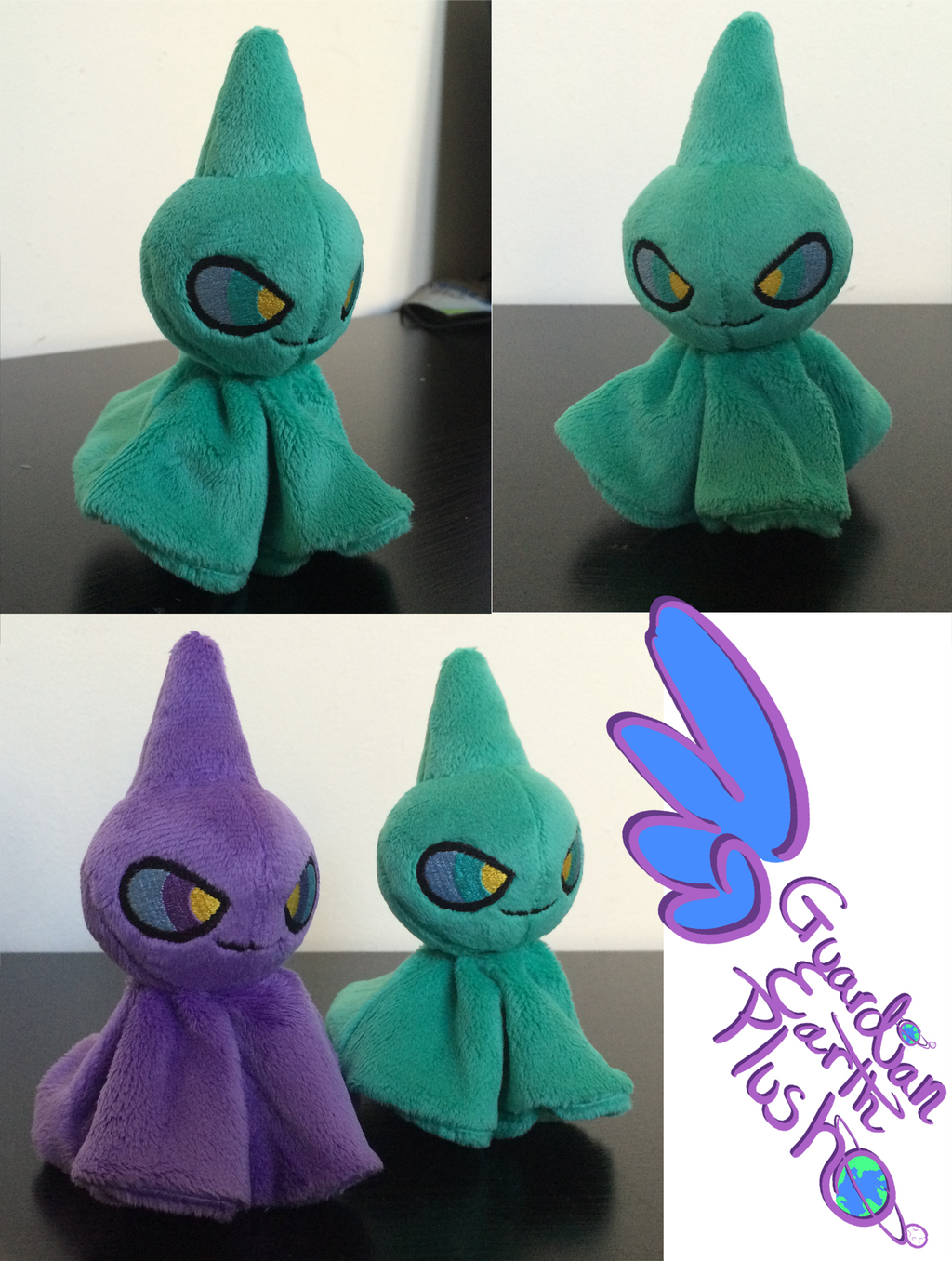 Pokemon Shiny Shuppet Plush Keychain by GuardianEarthPlush on