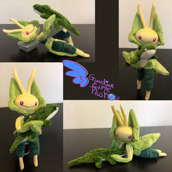 Leavanny 12'' Pokemon Plush Poseable SOLD by GuardianEarthPlush