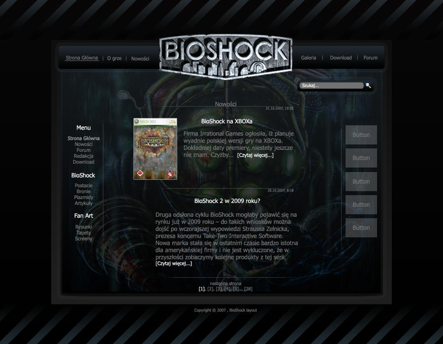 BioShock layout by Misqq on DeviantArt